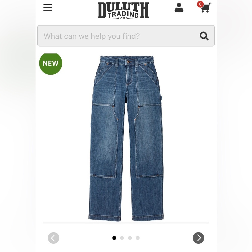 Duluth Trading Co Women’s Double Flex Denim Relaxed Leg Jeans